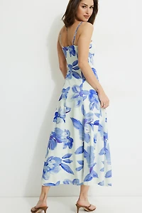 Robe maxi Belle à col en cœur