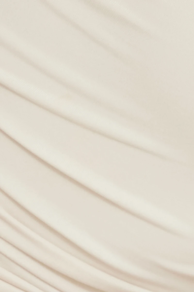 Robe maxi froncée en jersey Ines