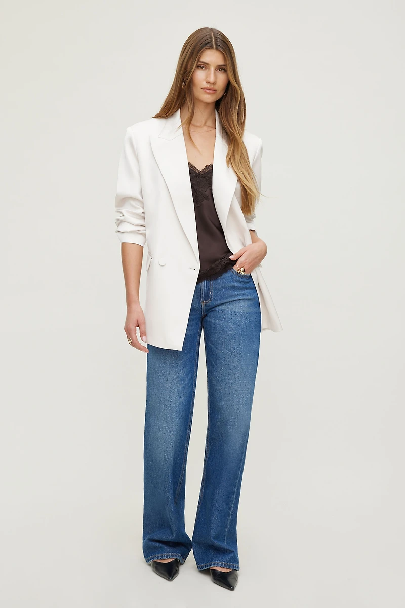 Noa Oversized Satin Blazer