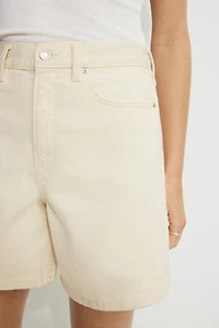 Short en denim A taille haute et coupe Charlie