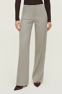 Frankie Pinstripe Slim Bootcut Pants