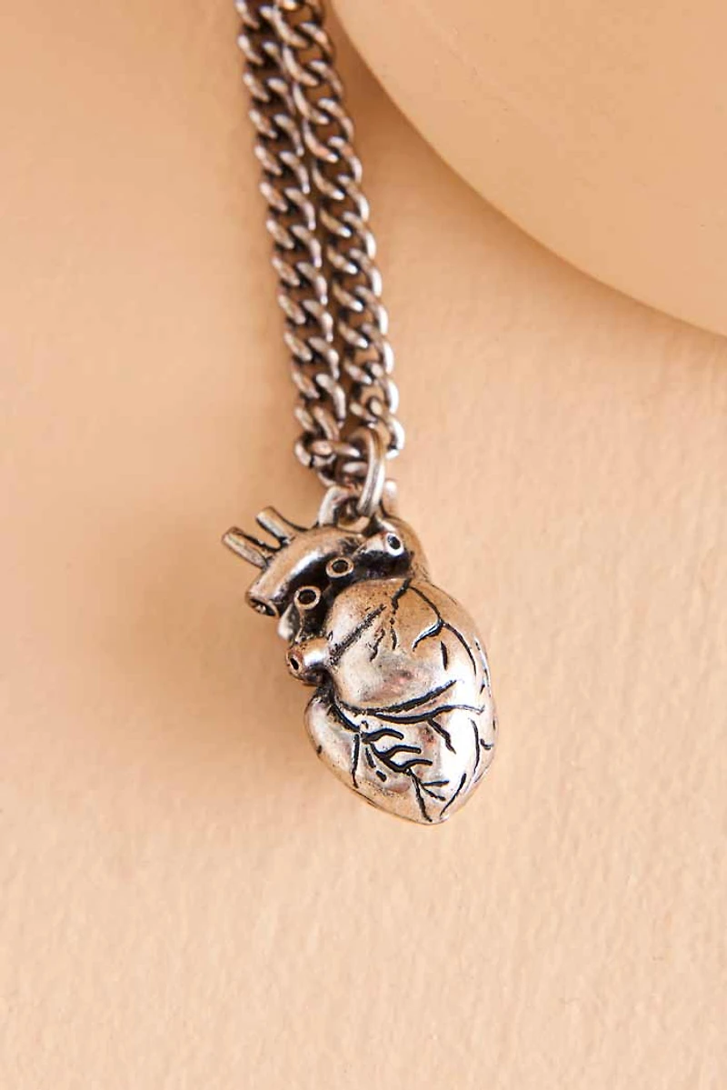 Buy Silver Anatomical Heart Necklace Online at Earthbound Trading