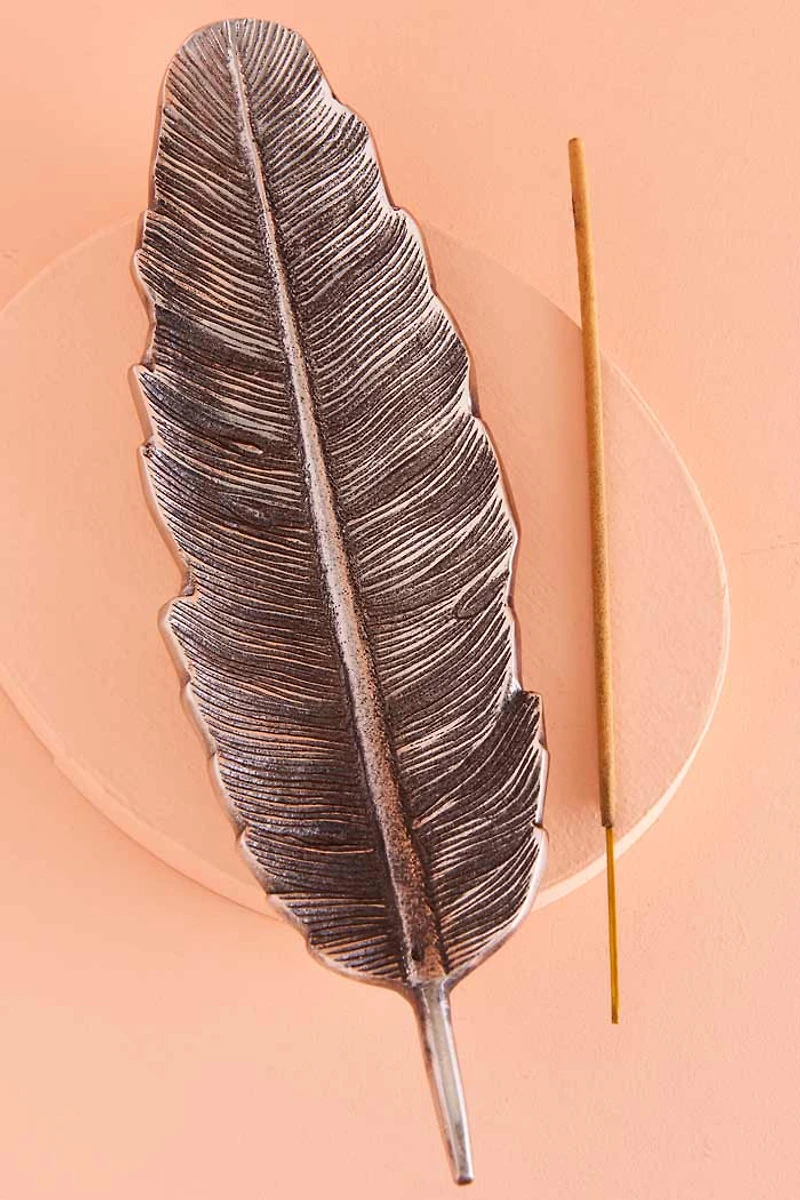 Buy Silver Feather Incense Burner Online at Earthbound Trading