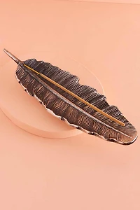 Buy Silver Feather Incense Burner Online at Earthbound Trading