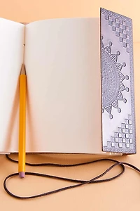 Dark Leather Journal with Flap