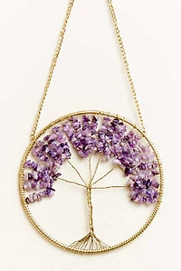 Buy Circular Metal Tree of Life Wall Hanging with Amethyst Online at Earthbound Trading