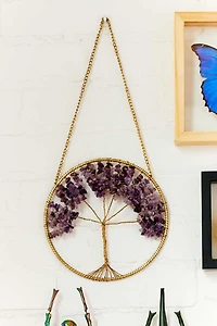 Buy Circular Metal Tree of Life Wall Hanging with Amethyst Online at Earthbound Trading