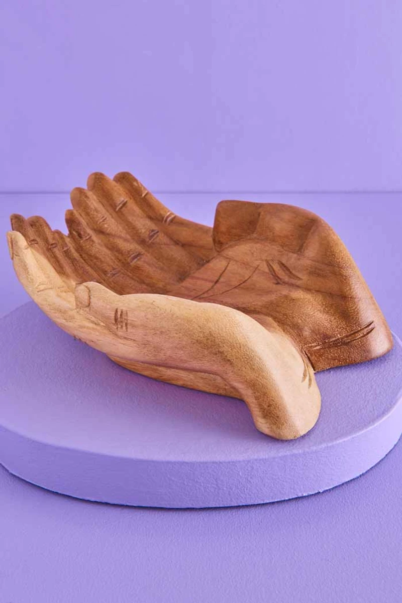 Buy Open Hands Wooden Catch All Dish Online at Earthbound Trading