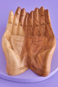 Buy Open Hands Wooden Catch All Dish Online at Earthbound Trading