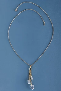 Buy Gold Quartz Trio Necklace Online at Earthbound Trading