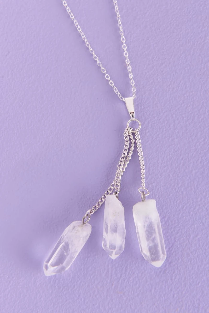 Buy Quartz Trio Necklace Online at Earthbound Trading