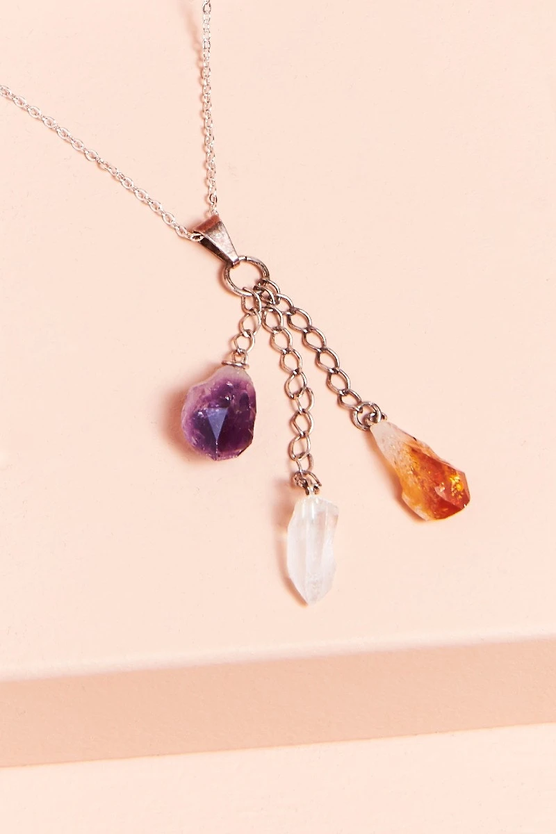 Buy Silver Mixed Trio Necklace Online at Earthbound Trading
