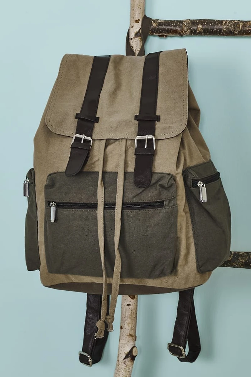 Buy Distressed Olive Backpack  Online at Earthbound Trading