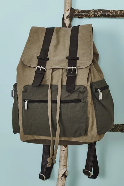 Distressed Olive Backpack