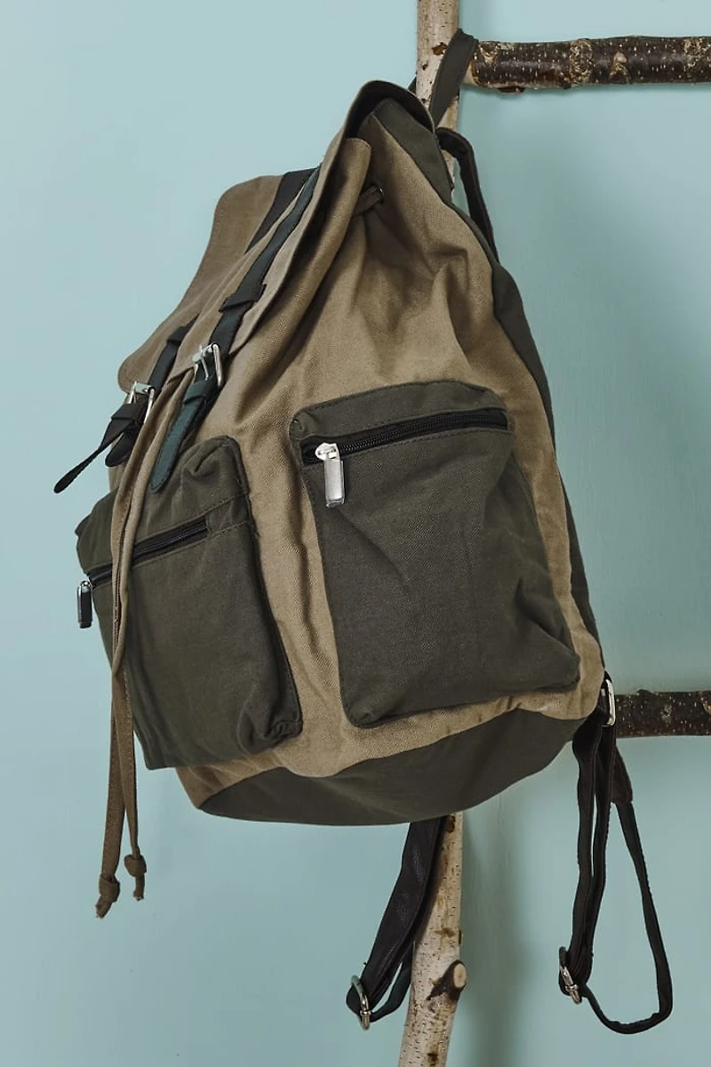 Buy Distressed Olive Backpack  Online at Earthbound Trading