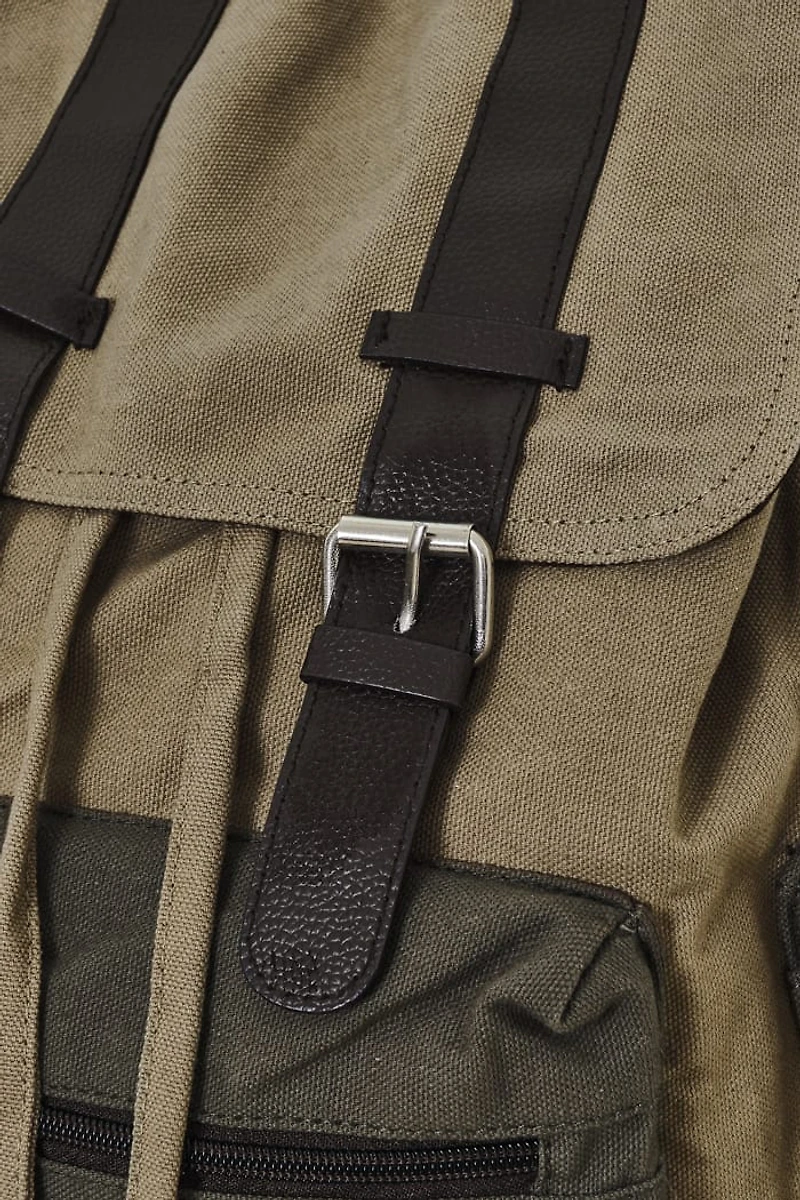 Buy Distressed Olive Backpack  Online at Earthbound Trading