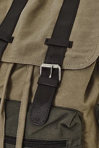 Buy Distressed Olive Backpack  Online at Earthbound Trading