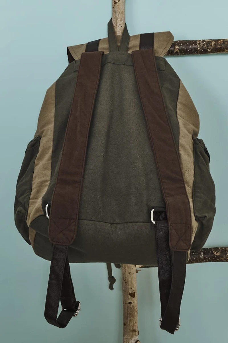 Buy Distressed Olive Backpack  Online at Earthbound Trading