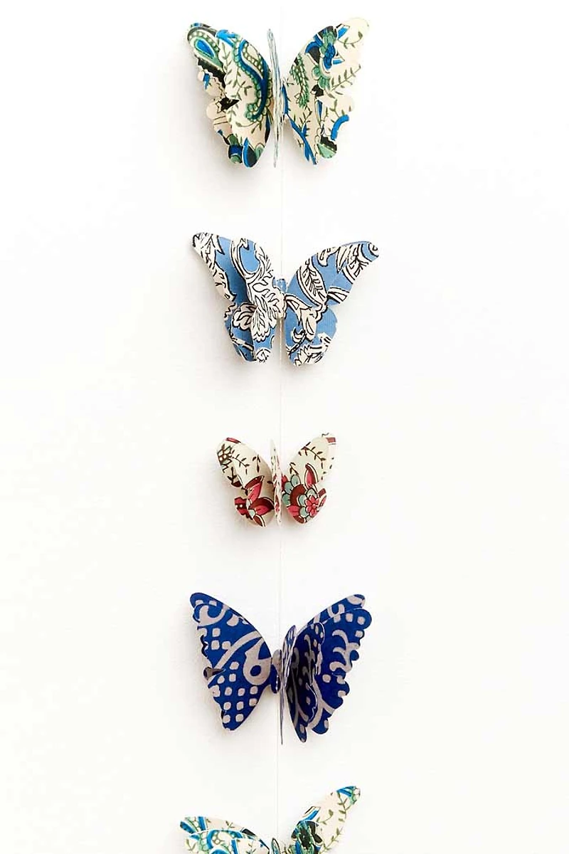 Buy Paper Butterflies Garland Online at Earthbound Trading