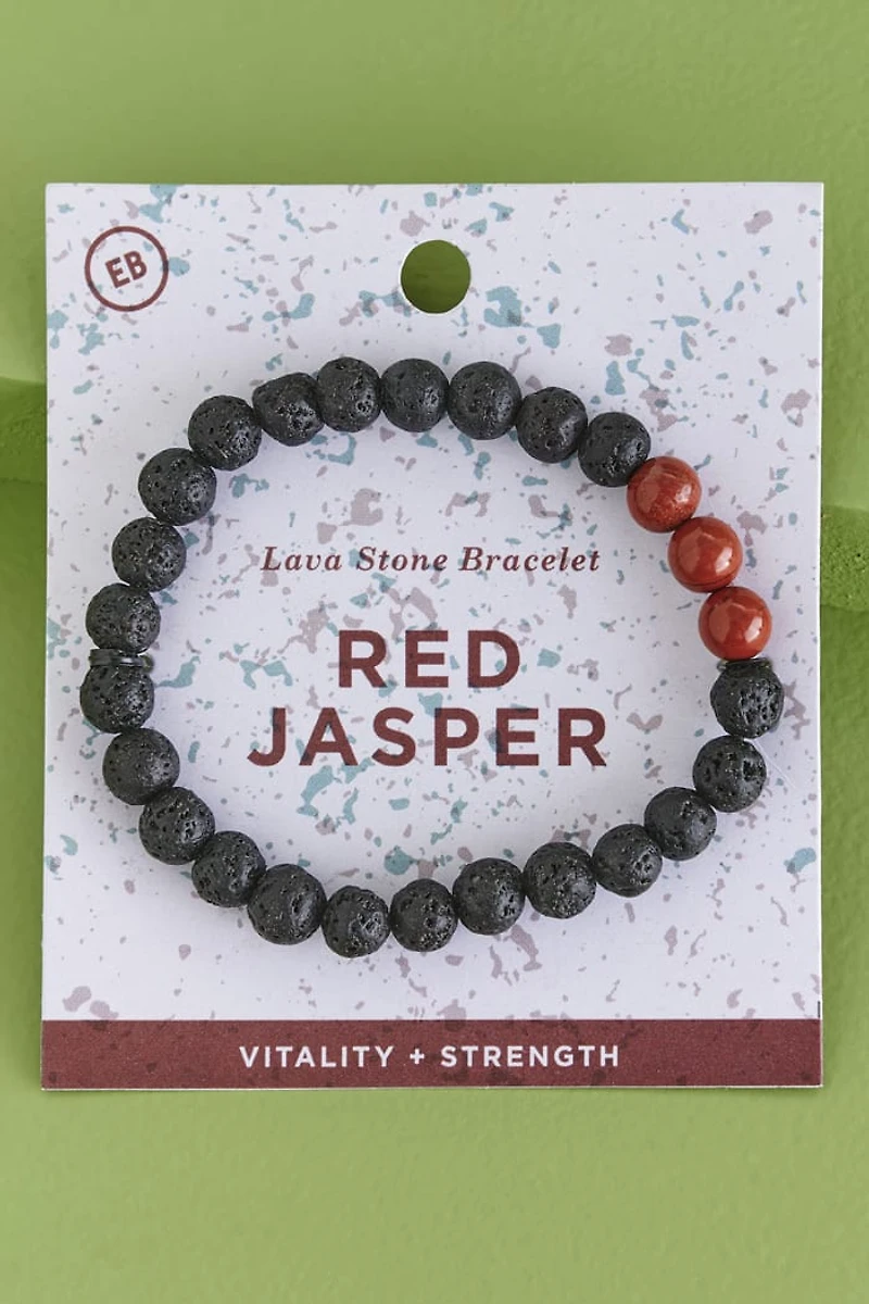 Buy Red Jasper and Lava Stone Diffuser Bracelet Online at Earthbound Trading