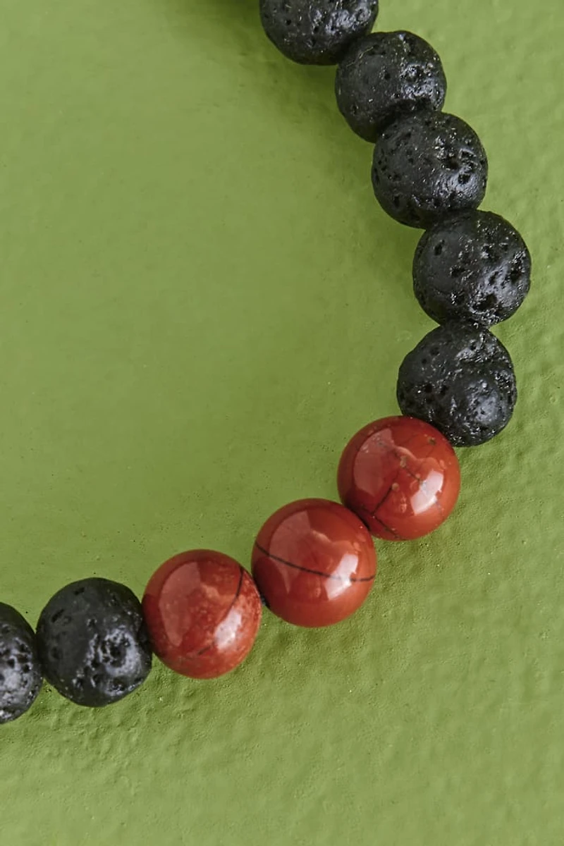 Buy Red Jasper and Lava Stone Diffuser Bracelet Online at Earthbound Trading