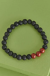 Buy Red Jasper and Lava Stone Diffuser Bracelet Online at Earthbound Trading