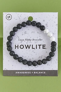 Buy Howlite and Lave Stone Diffuser Bracelet Online at Earthbound Trading