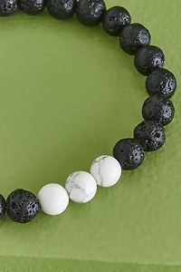 Buy Howlite and Lave Stone Diffuser Bracelet Online at Earthbound Trading