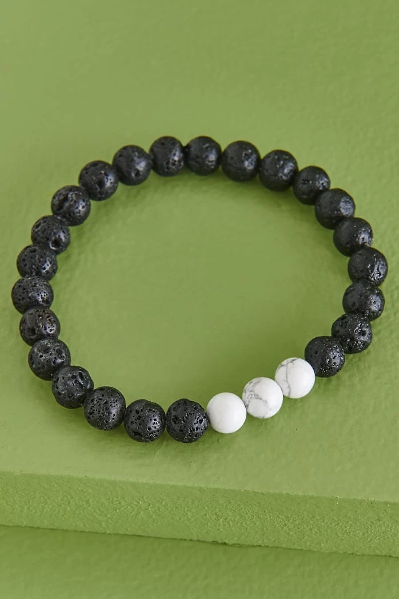 Buy Howlite and Lave Stone Diffuser Bracelet Online at Earthbound Trading