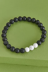 Buy Howlite and Lave Stone Diffuser Bracelet Online at Earthbound Trading