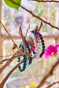 Buy Balanced Aura Beads Bracelet in Clear Online at Earthbound Trading