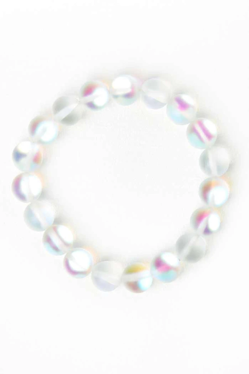 Buy Balanced Aura Beads Bracelet in Clear Online at Earthbound Trading