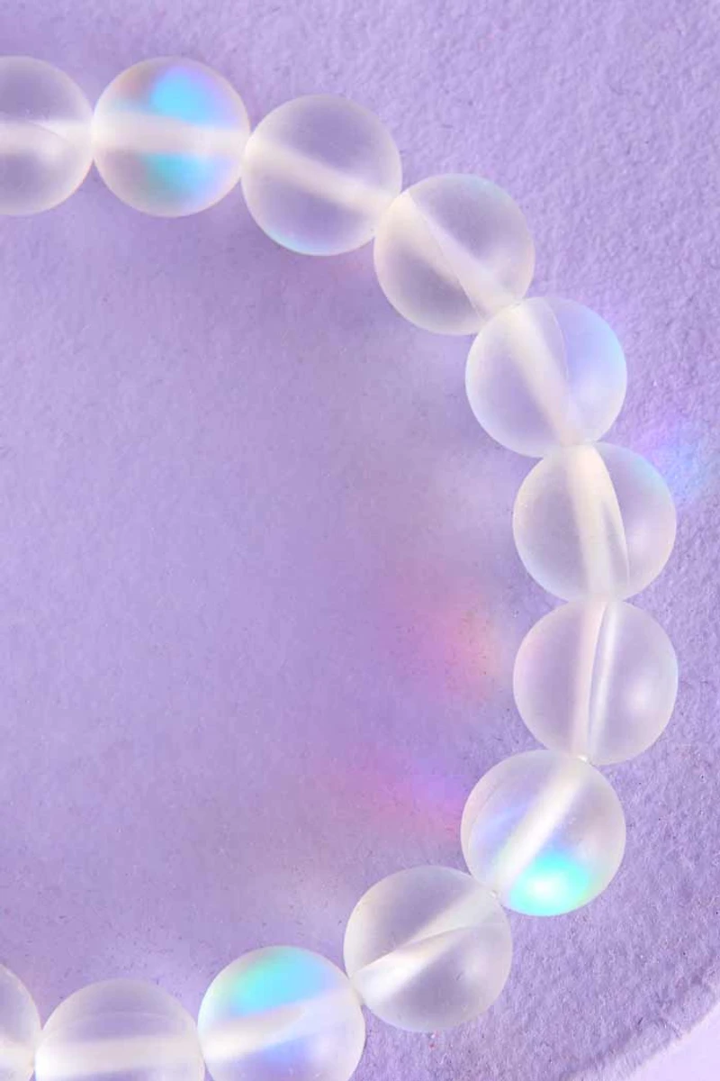 Buy Balanced Aura Beads Bracelet in Clear Online at Earthbound Trading