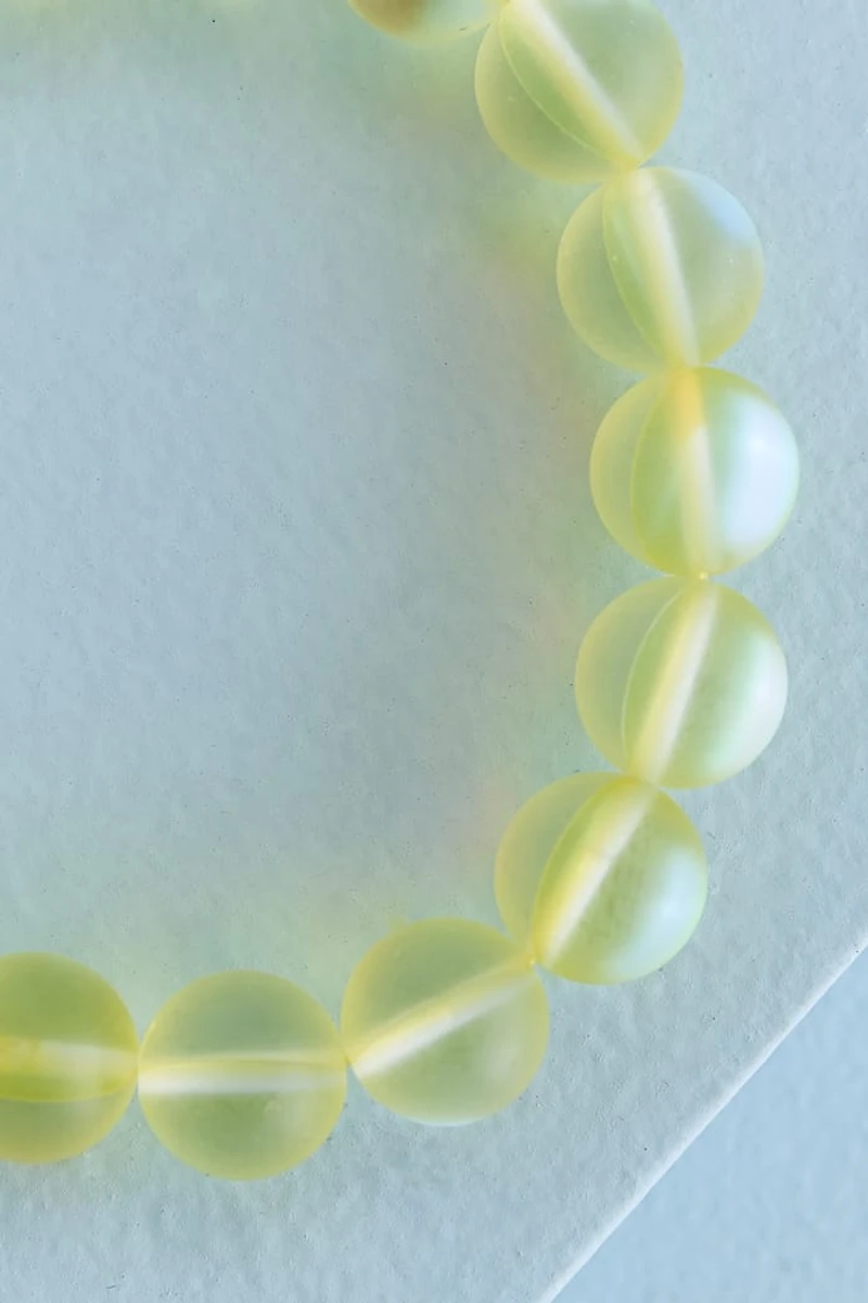 Buy Optimistic Aura Beads Bracelet in Vibrant Yellow Online at Earthbound Trading