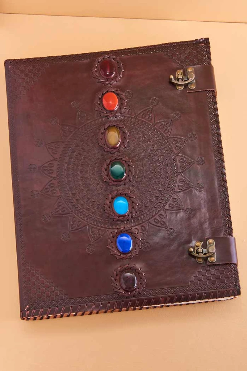 Buy XL Brown Leather Chakra Journal Online at Earthbound Trading