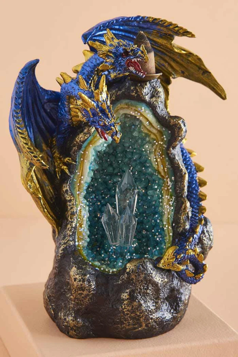 Dragon & Crystal Backflow Incense Burner