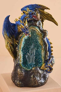 Dragon & Crystal Backflow Incense Burner