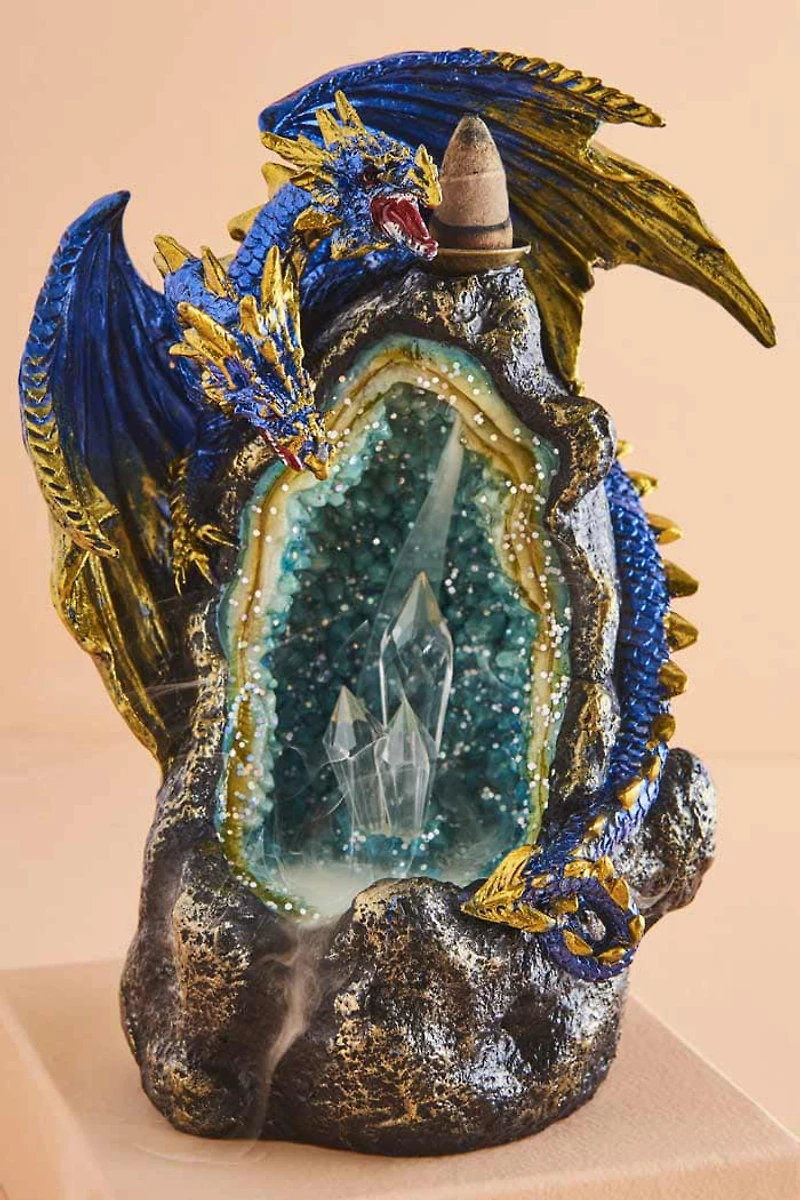 Dragon & Crystal Backflow Incense Burner