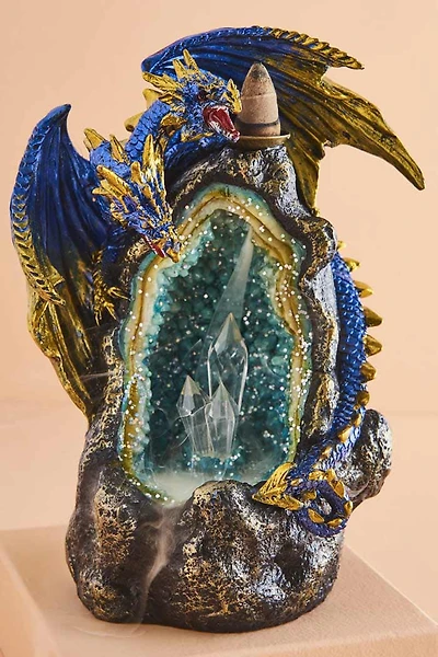 Dragon & Crystal Backflow Incense Burner