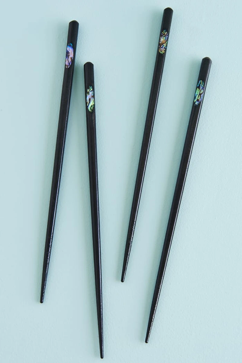 Buy Set of 2 Abalone Shell Chopsticks Online at Earthbound Trading