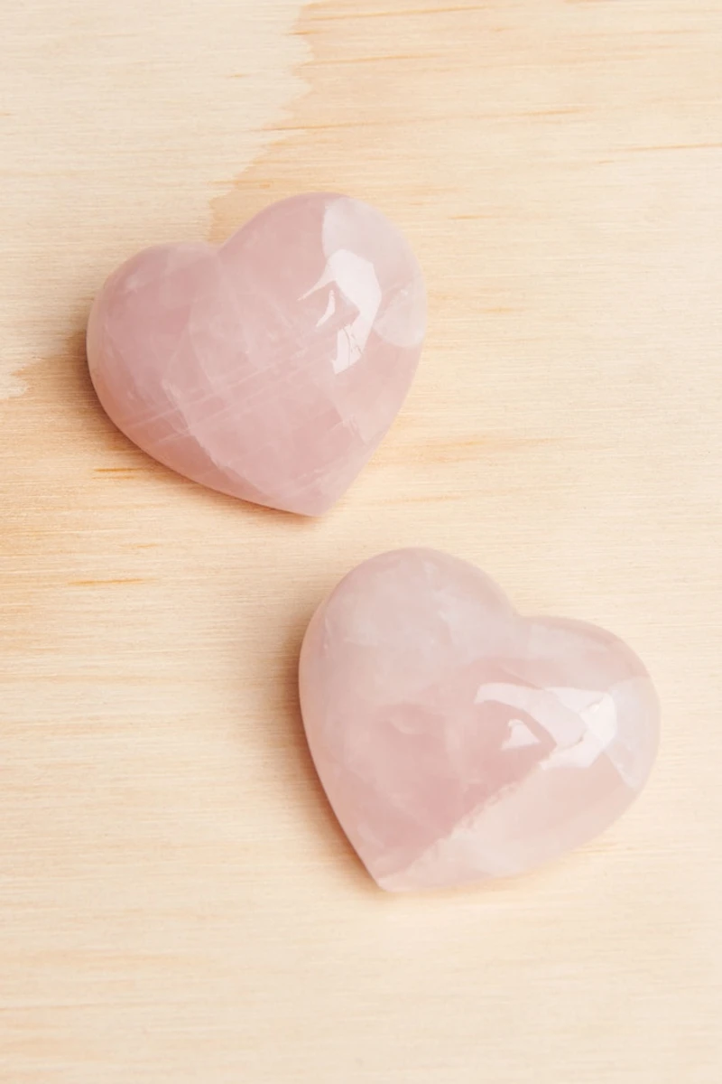 Buy Rose Quartz Crystal Heart  Online at Earthbound Trading