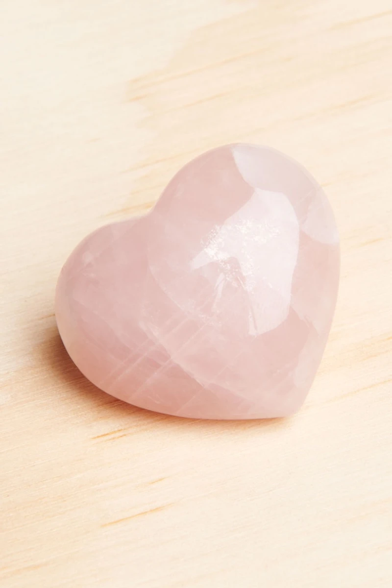 Buy Rose Quartz Crystal Heart  Online at Earthbound Trading