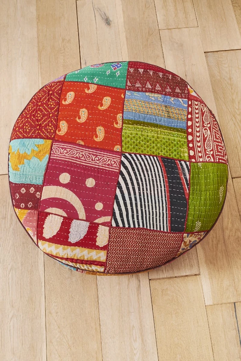 Buy Kantha Floor Pouf Online at Earthbound Trading