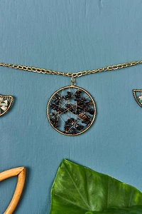Buy Stone-Filled Moon Phase Wall Garland Online at Earthbound Trading