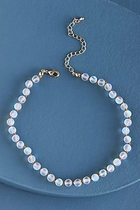 Buy Balanced Small Aura Beads Necklace in Clear Online at Earthbound Trading