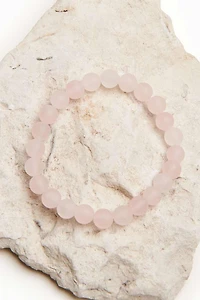 Buy Matte Rose Quartz Bracelet Online at Earthbound Trading