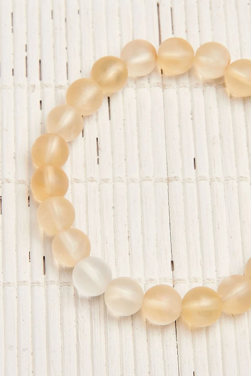 Matte Citrine Bracelet for Abundance & Positivity | Shop Now