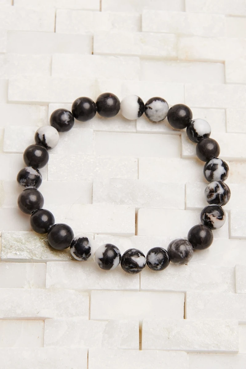 Shop the Shiny Zebra Jasper Bracelet for Grounding Energy
