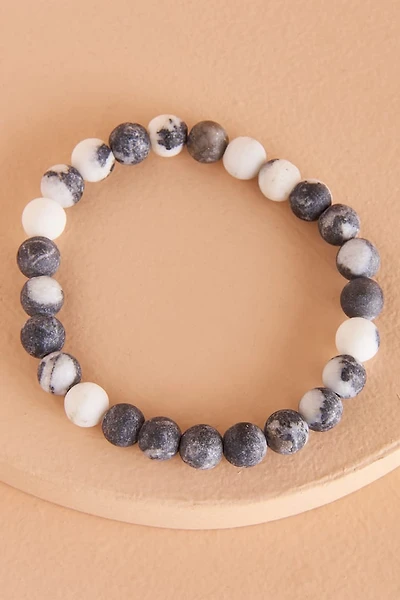 Matte Zebra Jasper Bracelet for Balance & Energy | Shop boho Crystals