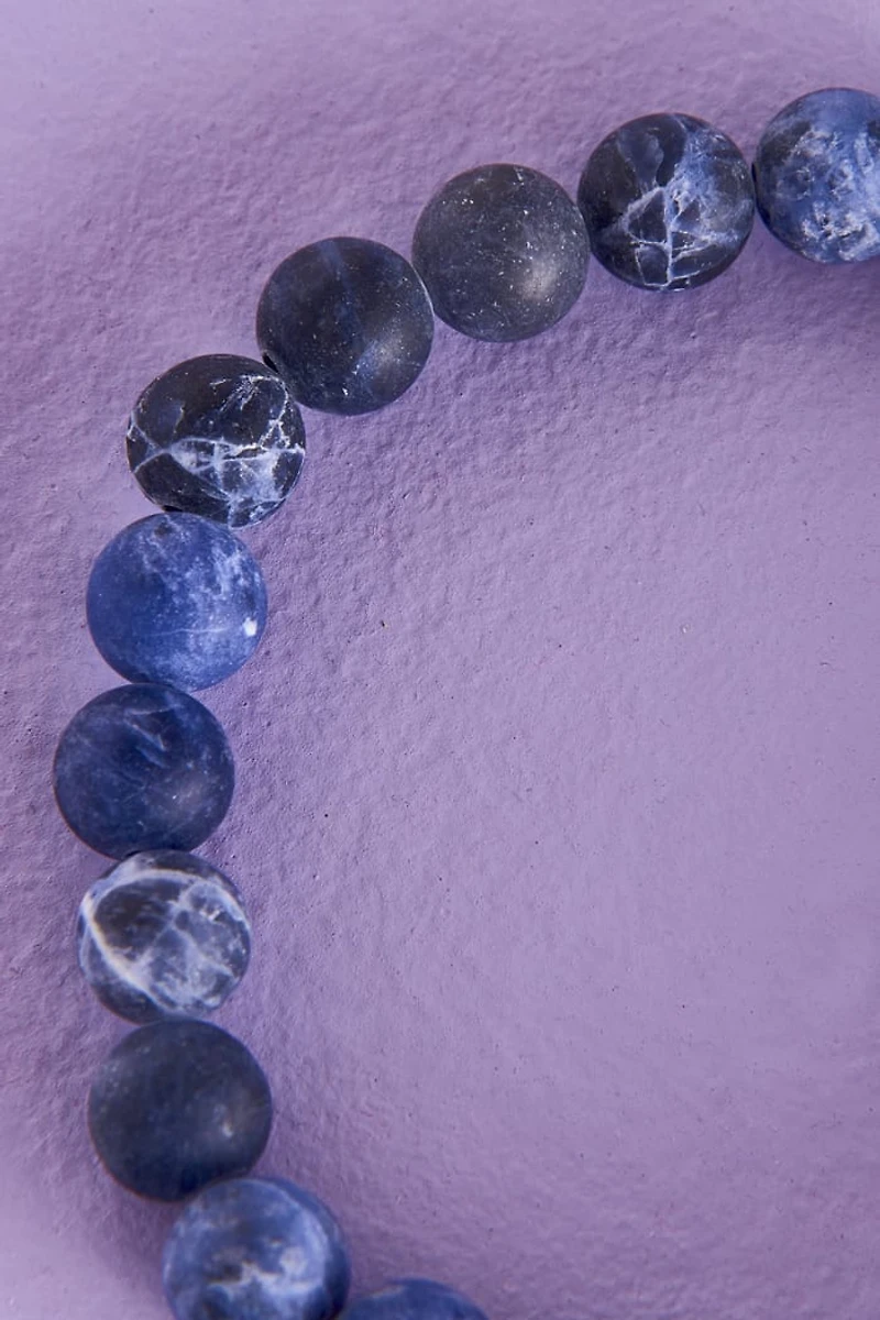 Matte Sodalite Bracelet for Inner Peace & Wisdom | Shop Now